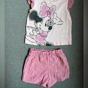 18 month baby girl Disney Minnie Mouse set